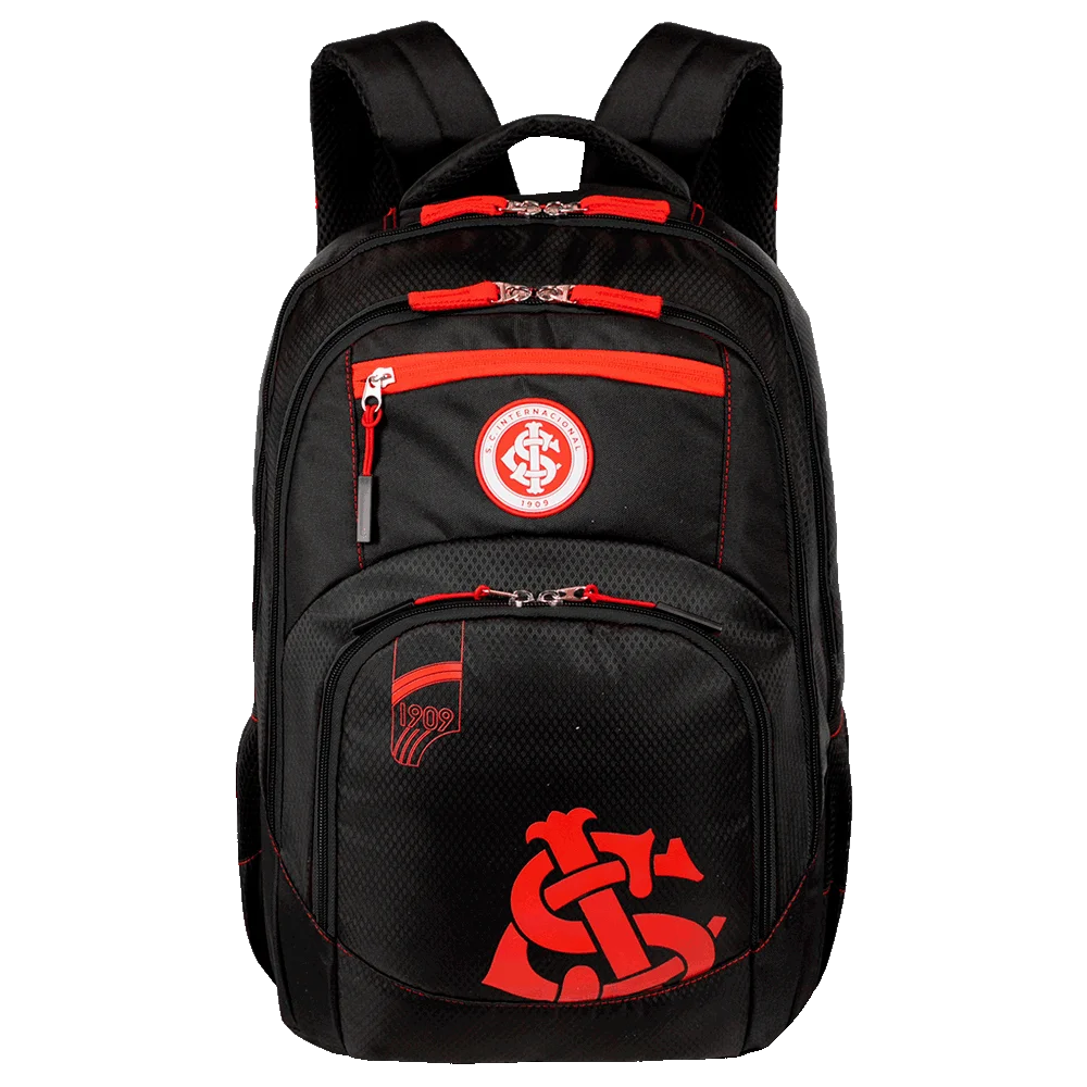 Kit Mochila 2 Compartimentos e Estojo Box Internacional X02 - Preto