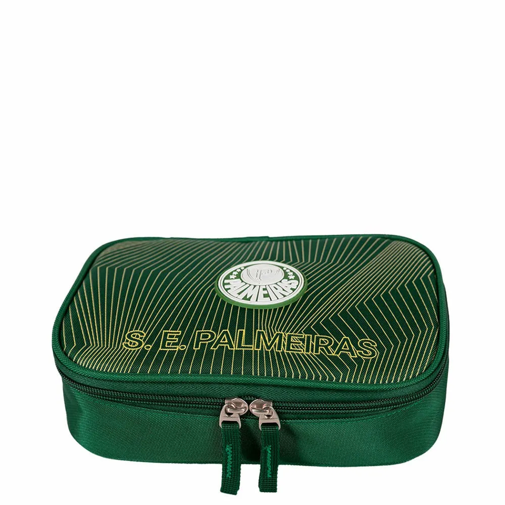 Kit Mochila Grande e Estojo Box Especial Palmeiras X01 - Verde