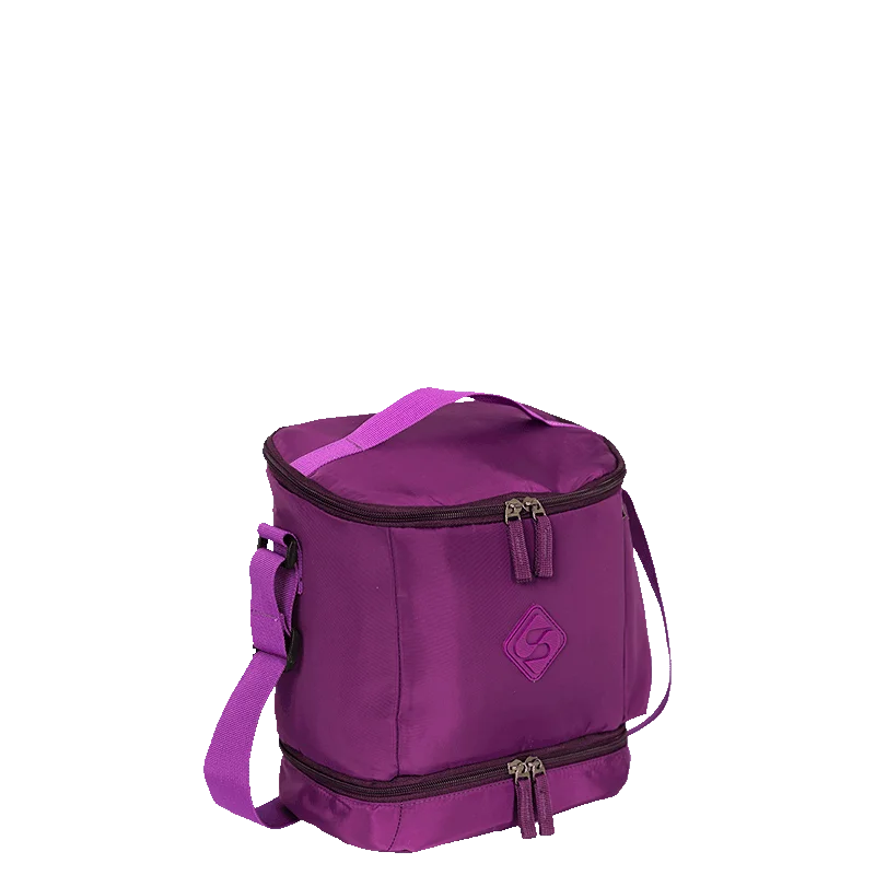 Lancheira Fitness 2 Compartimentos Sestini Lunch Roxo - Cintilante