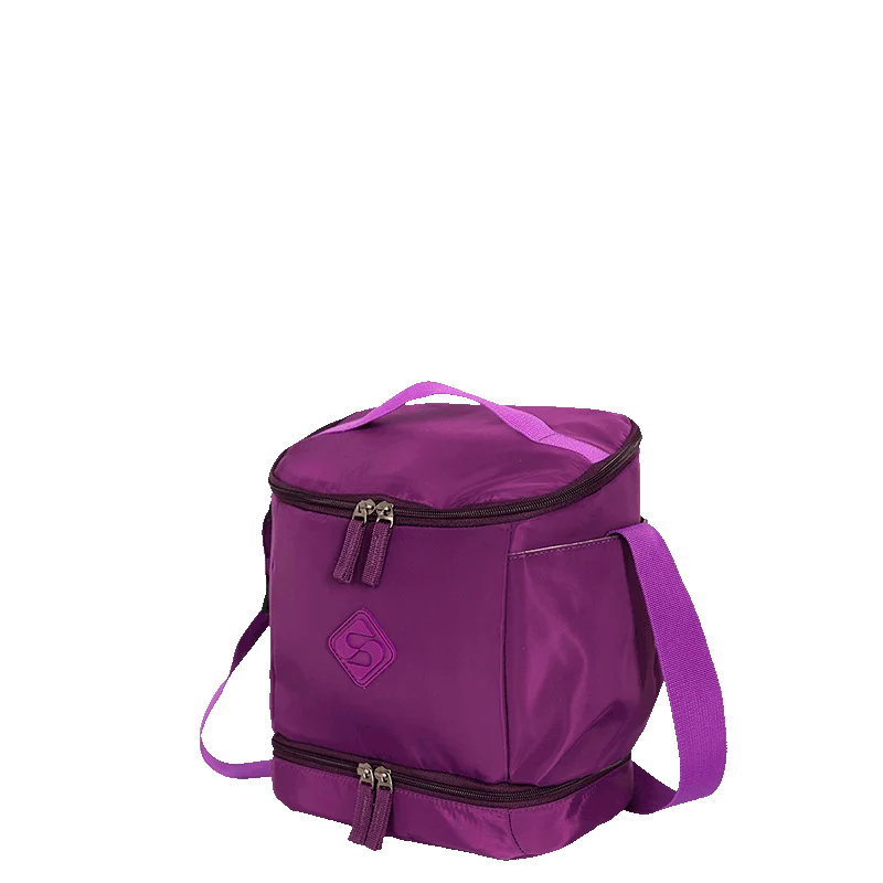 Lancheira Fitness 2 Compartimentos Sestini Lunch Roxo - Cintilante