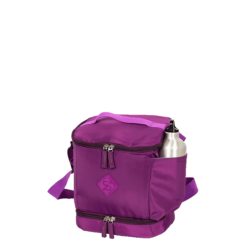Lancheira Fitness 2 Compartimentos Sestini Lunch Roxo - Cintilante
