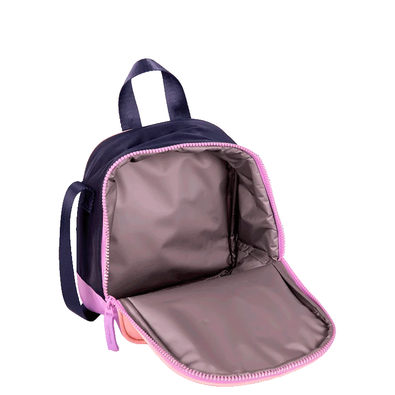 Lancheira Grande Capricho Block - Pêssego e Lilás