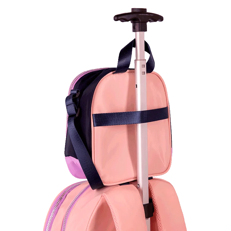 Lancheira Grande Capricho Block - Pêssego e Lilás