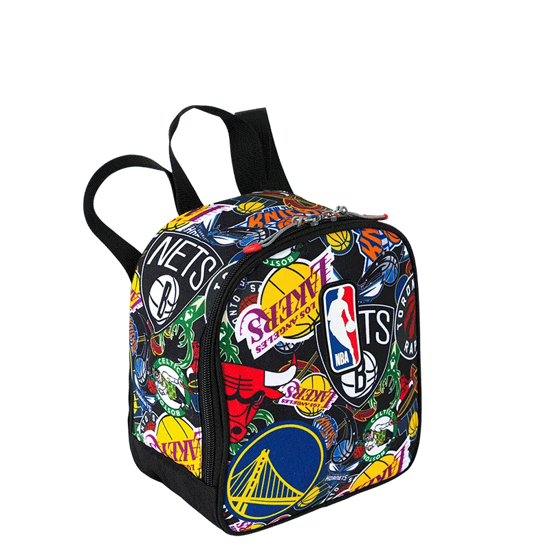 Lancheira Grande NBA Begins Logos - Preto