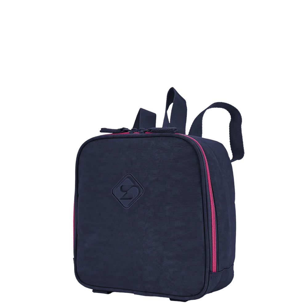Lancheira Grande Sestini Lunch Crinkle - Azul Neon