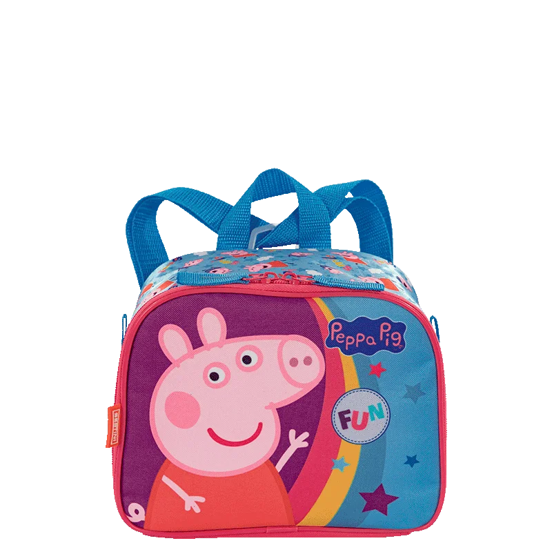Lancheira Pequena 2X1 Peppa Core - Colorido