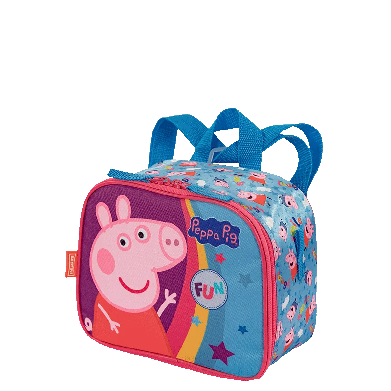 Lancheira Pequena 2X1 Peppa Core - Colorido