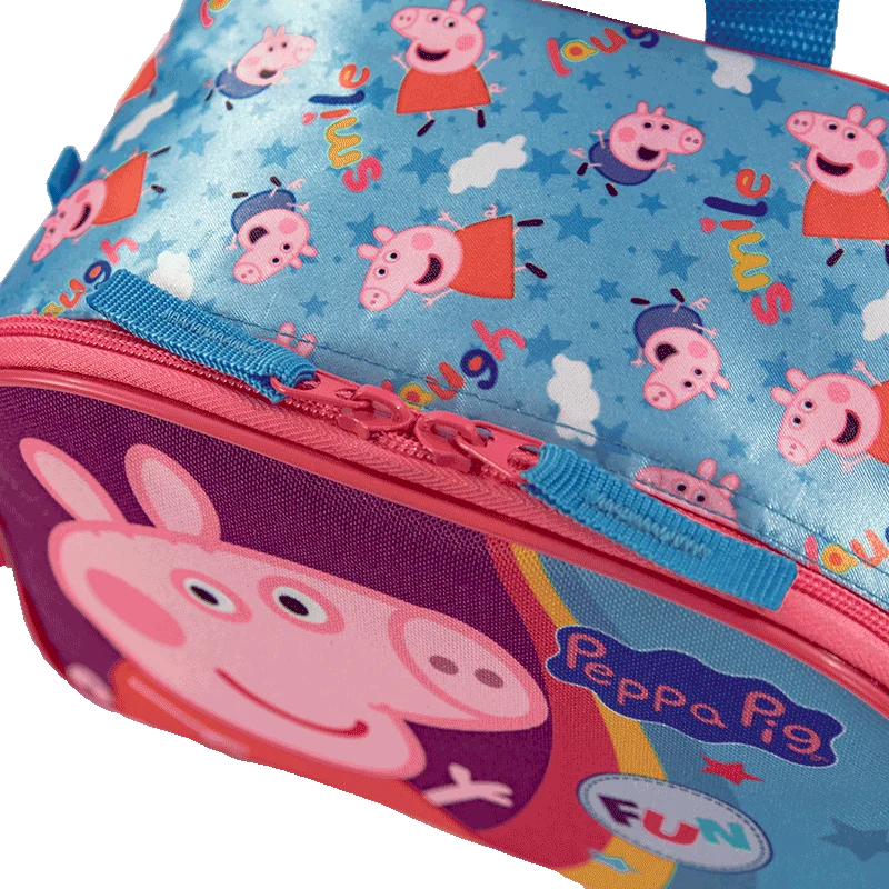 Lancheira Pequena 2X1 Peppa Core - Colorido