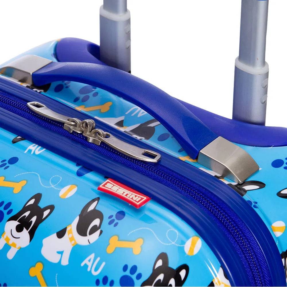 Mala Escolar Pequena 10 kg ABS com Rodas 360° Mala Sestini Kids - Colorido