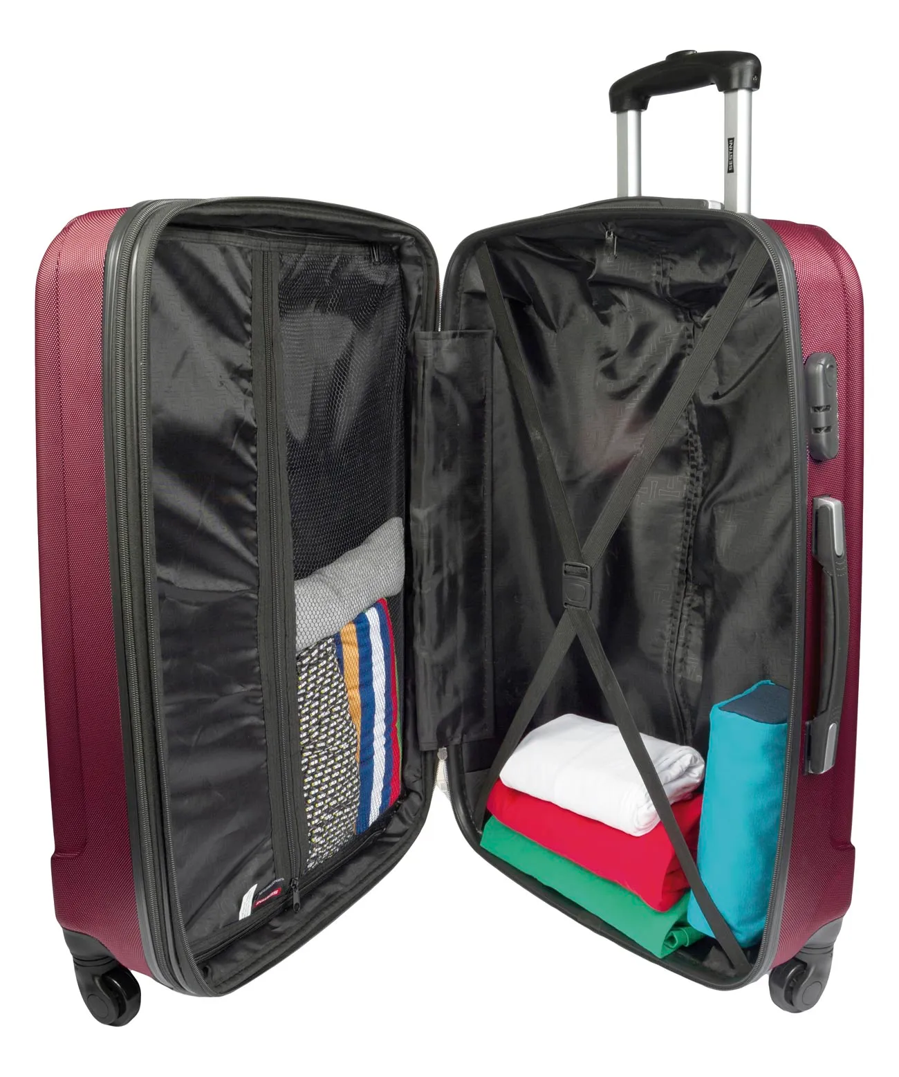 Mala de Viagem Bordo 10 kg ABS com Rodas 360° 4 All 3T - Vinho