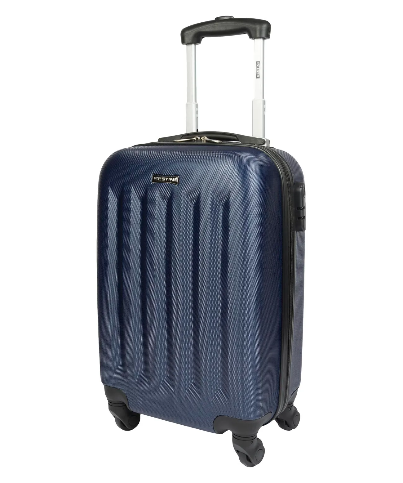 Mala de Viagem Bordo 10 kg ABS com Rodas 360° 4 Joy 3 - Azul Marinho