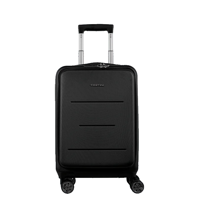 Mala de Viagem Bordo 10 kg ABS com Rodas 360° Eldorado - Preto