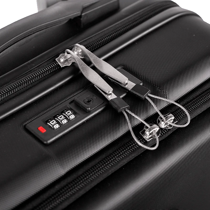 Mala de Viagem Bordo 10 kg ABS com Rodas 360° Eldorado - Preto