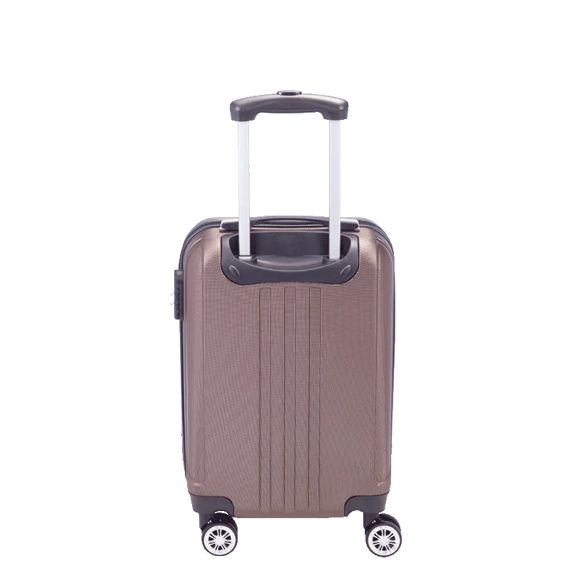 Mala de Viagem Bordo 10 kg ABS com Rodas 360° Gama 3 - Bronze
