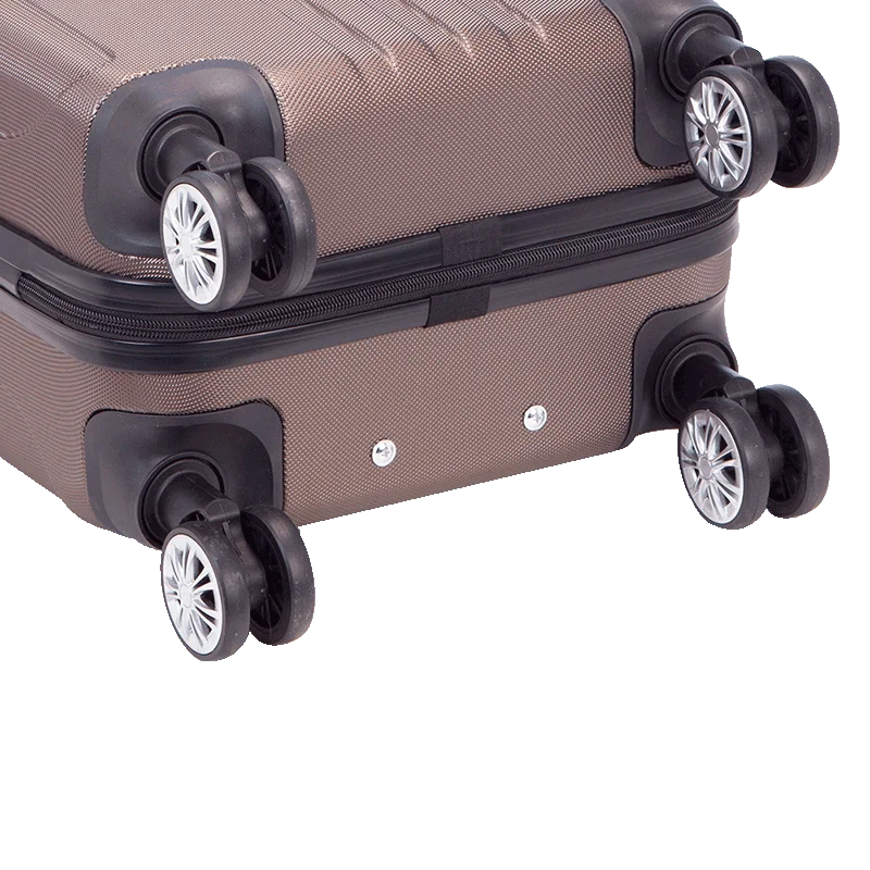 Mala de Viagem Bordo 10 kg ABS com Rodas 360° Gama 3 - Bronze