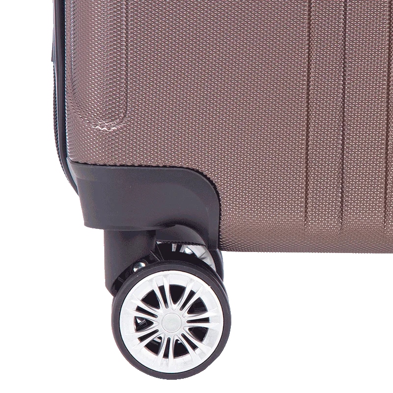 Mala de Viagem Bordo 10 kg ABS com Rodas 360° Gama 3 - Bronze