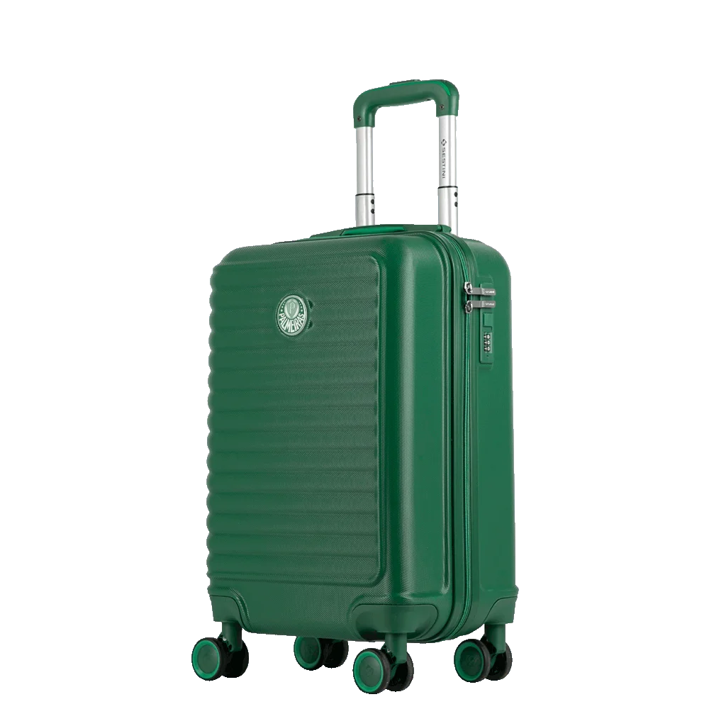 Mala de Viagem Bordo 10 kg ABS com Rodas 360° Mala Palmeiras - Verde