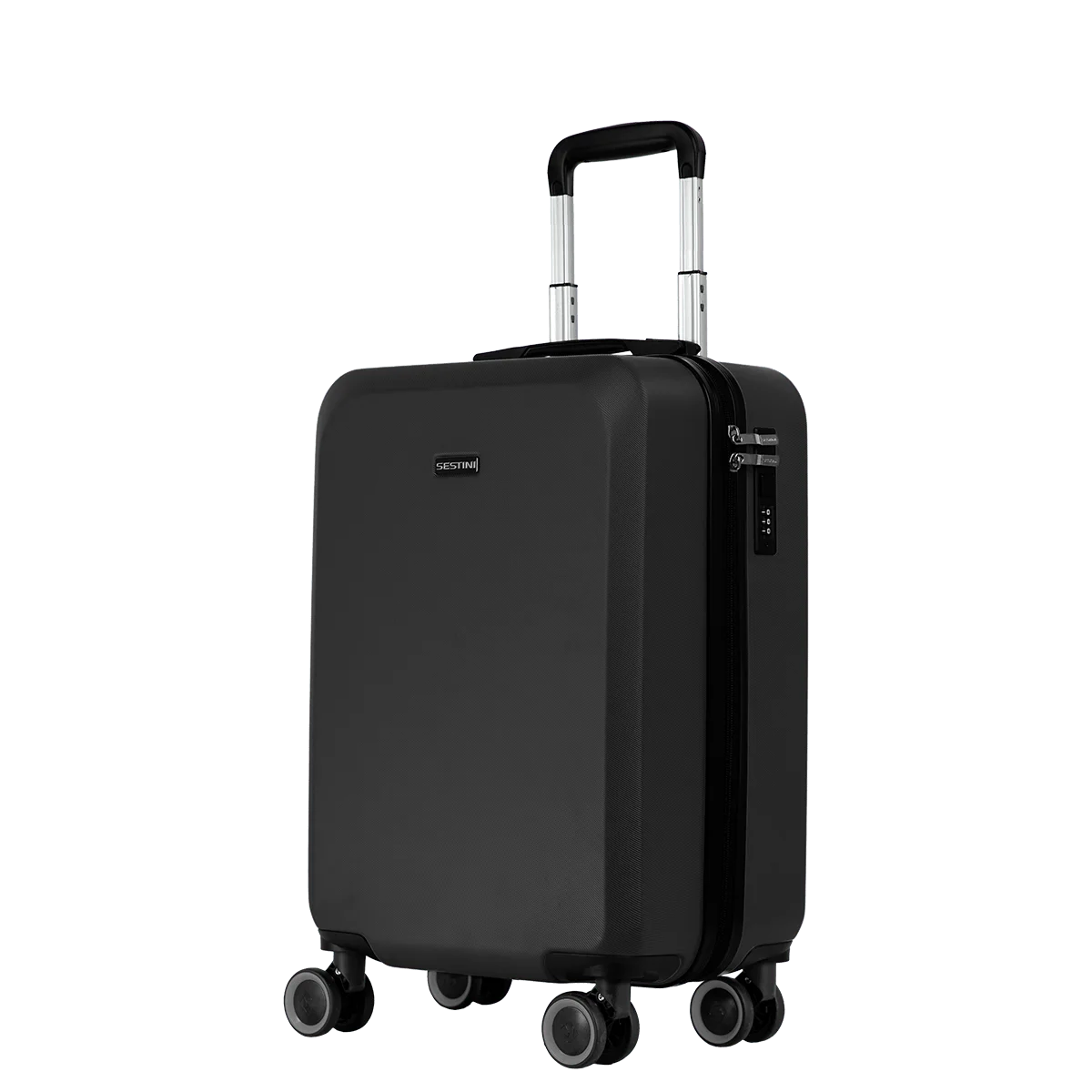 Mala de Viagem Bordo 10 kg ABS com Rodas 360° Uno Racer - Preto