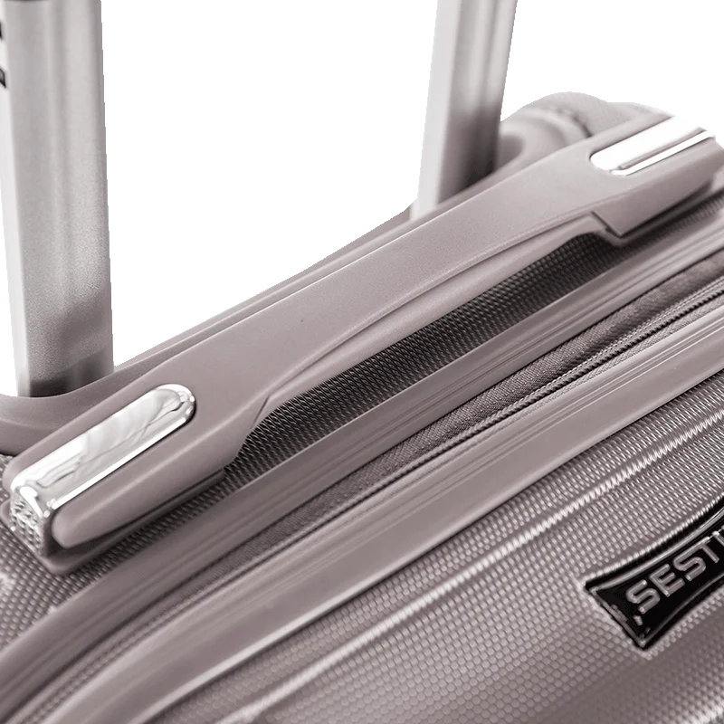 Mala de Viagem Bordo 10 kg ABS com Rodas 360° Vega 3T - Cinza grafite