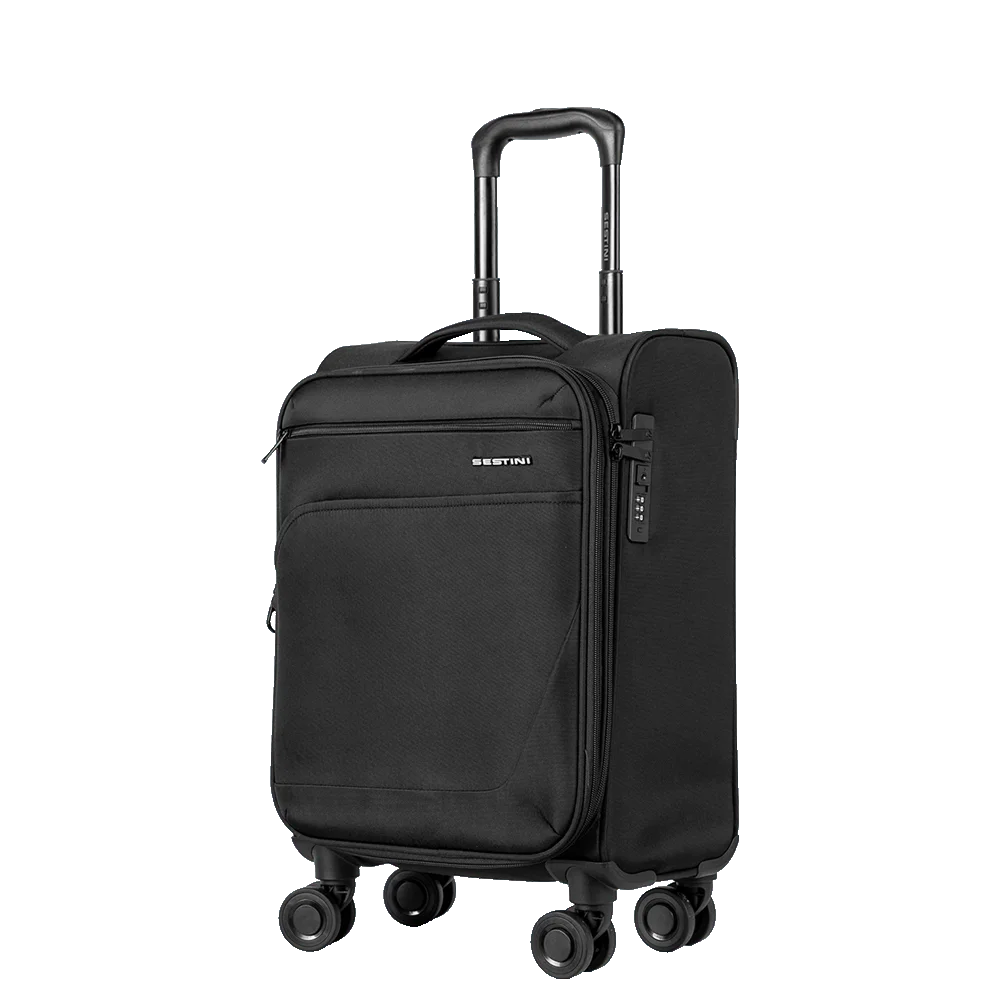 Mala de Viagem Bordo 10 kg Poliéster com Rodas 360° Ultralight 6 - Preto