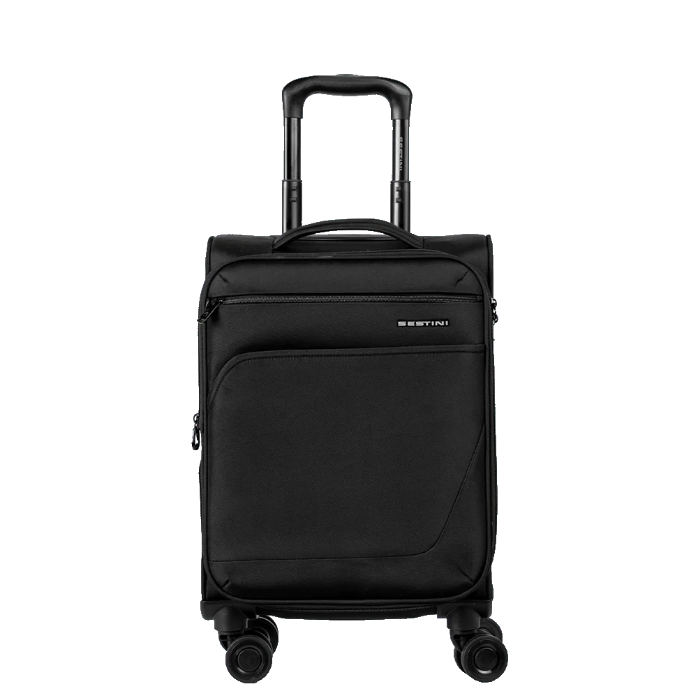 Mala de Viagem Bordo 10 kg Poliéster com Rodas 360° Ultralight 6 - Preto