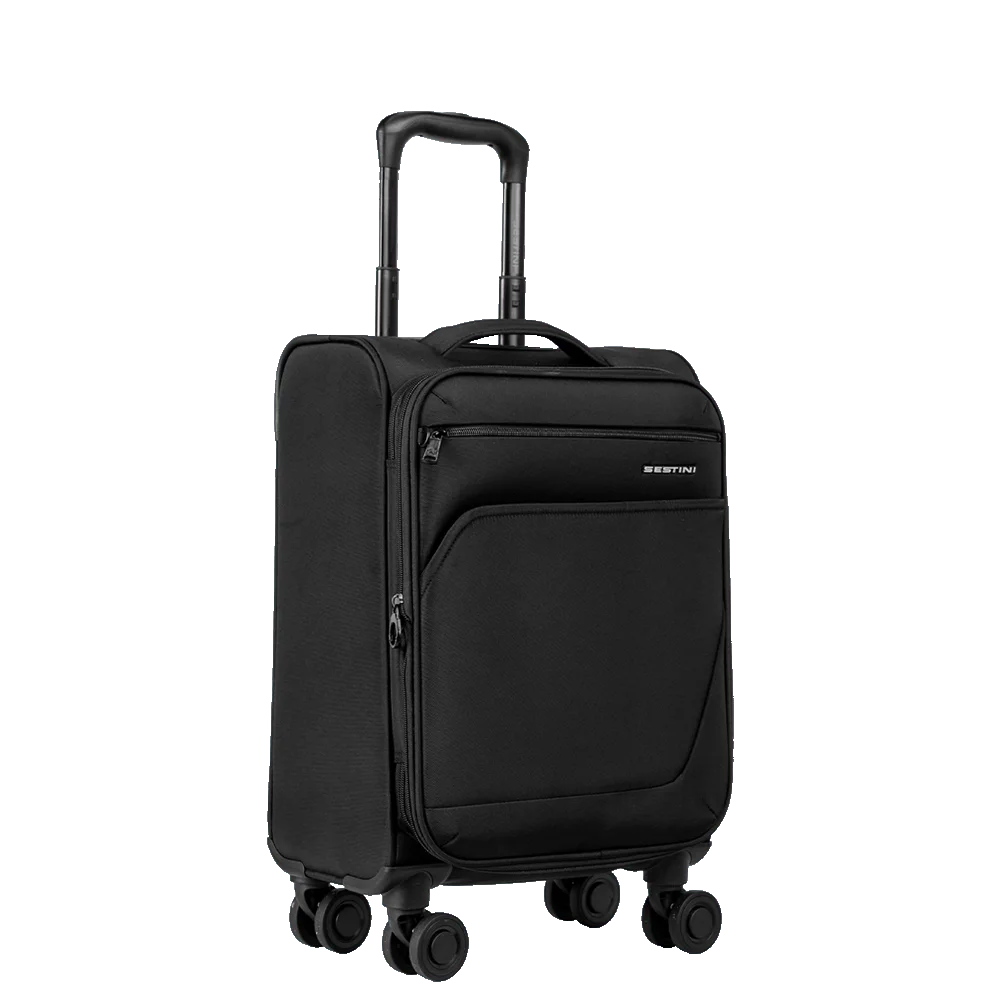 Mala de Viagem Bordo 10 kg Poliéster com Rodas 360° Ultralight 6 - Preto