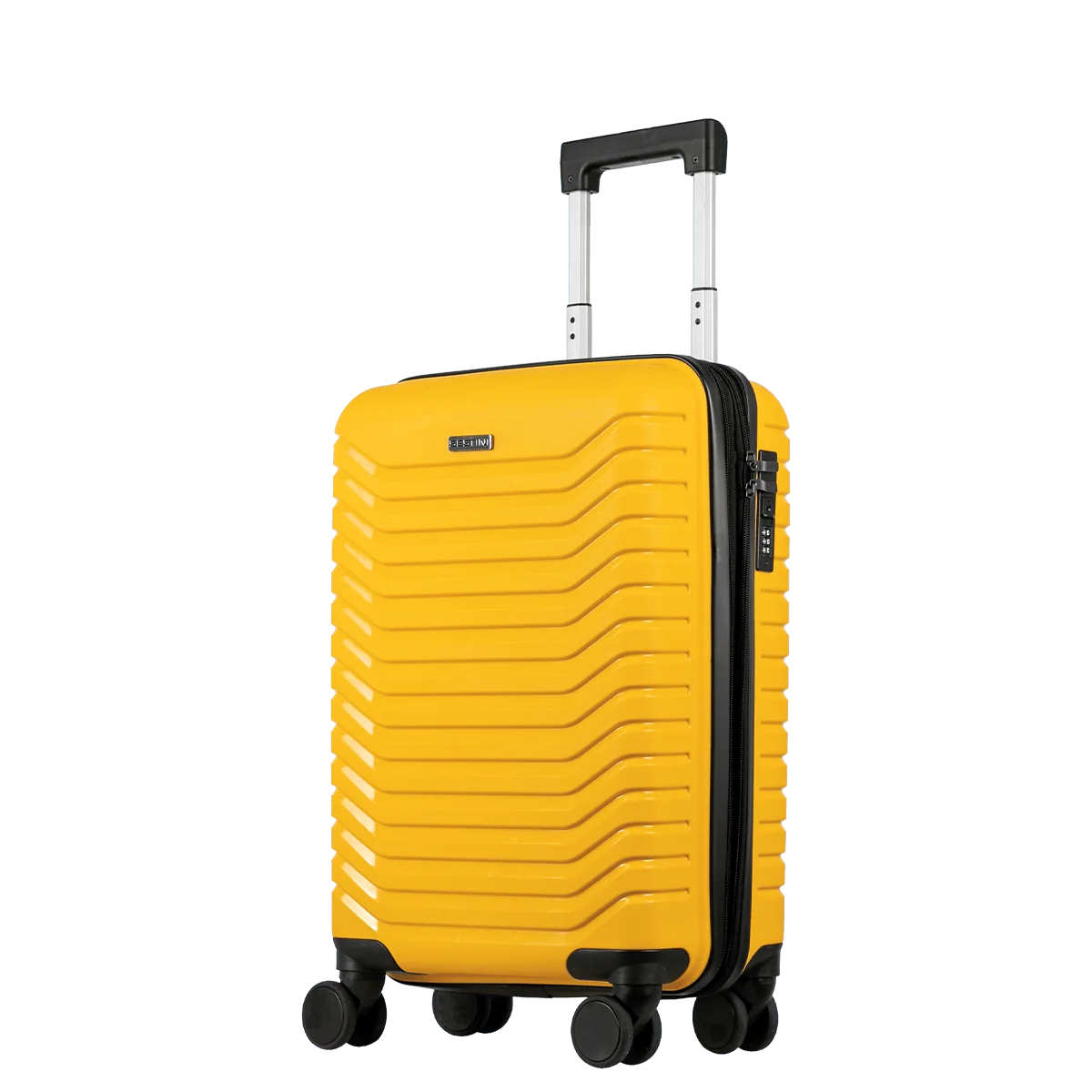 Mala de Viagem Bordo 10 kg Polipropileno com Rodas 360° PP Basic Plus - Amarelo