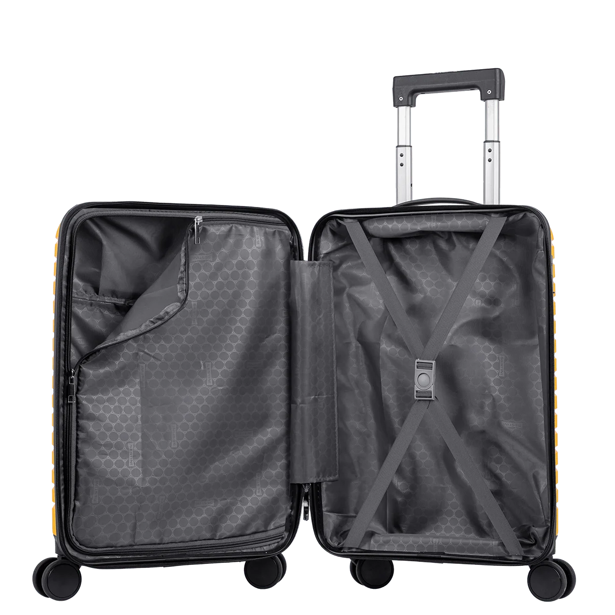 Mala de Viagem Bordo 10 kg Polipropileno com Rodas 360° PP Basic Plus - Amarelo