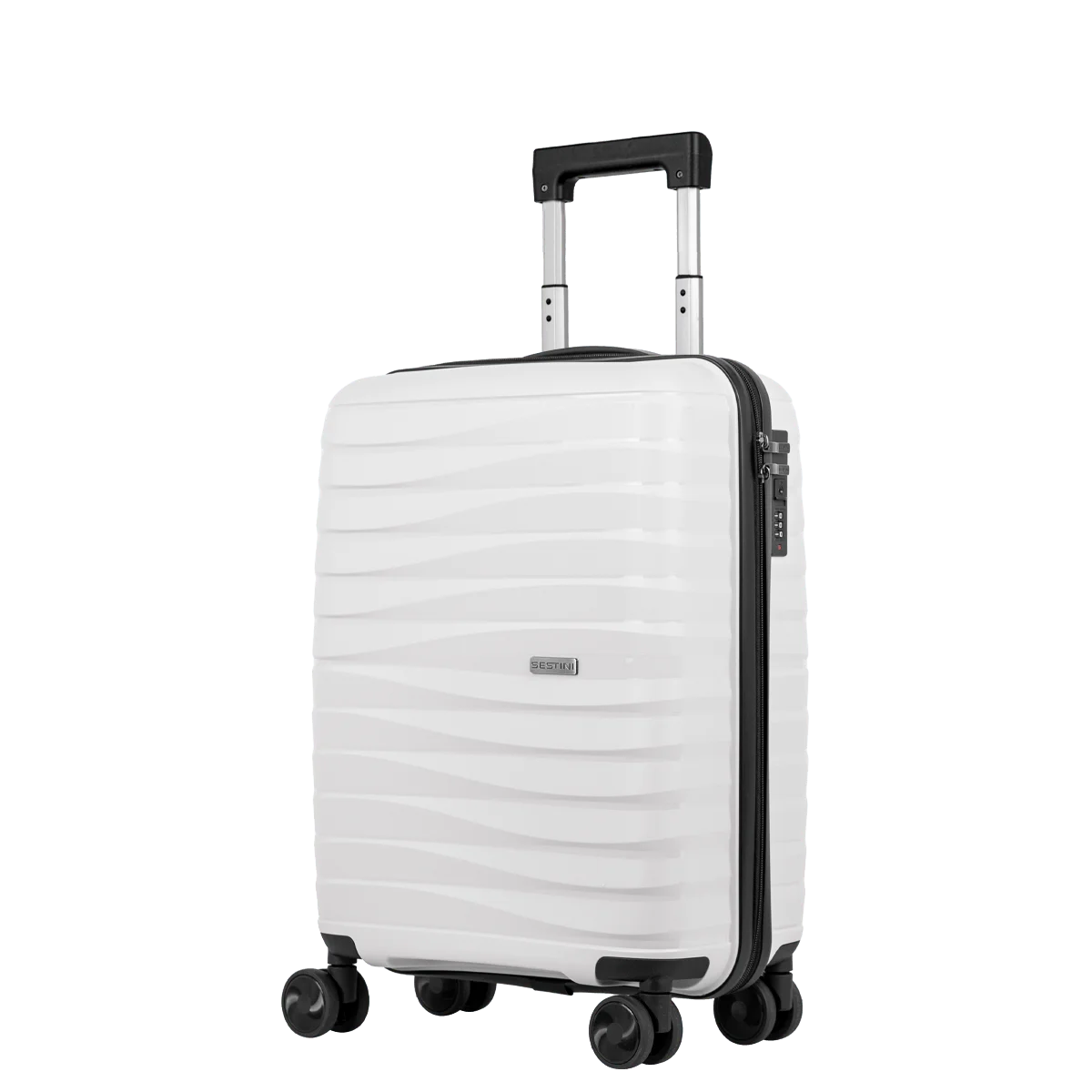 Mala de Viagem Bordo 10 kg Polipropileno com Rodas 360° PP Essencial - Branco
