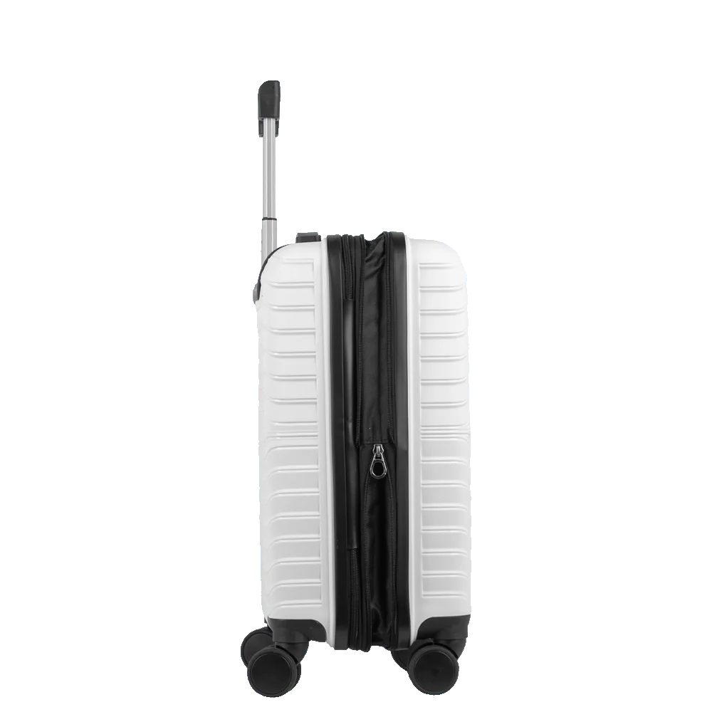Mala de Viagem Bordo 10 kg Polipropileno com Rodas 360° PP Essencial Plus - Branco