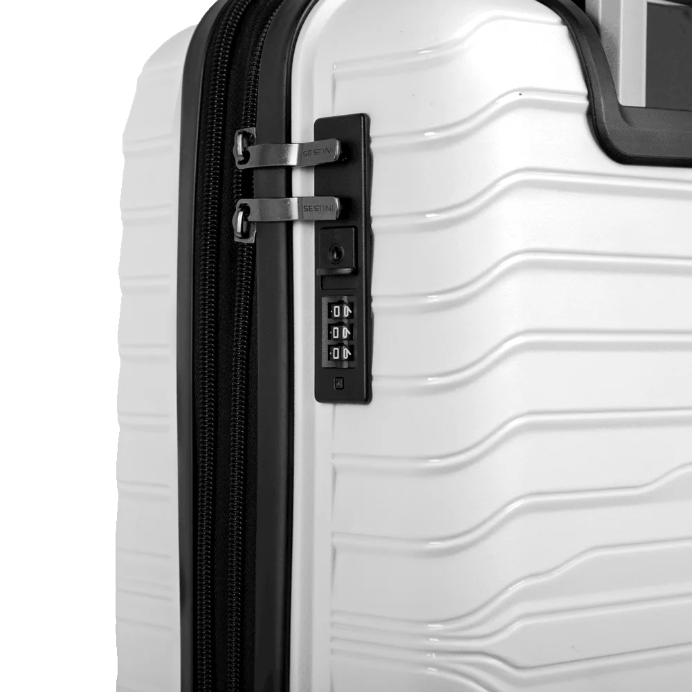 Mala de Viagem Bordo 10 kg Polipropileno com Rodas 360° PP Essencial Plus - Branco