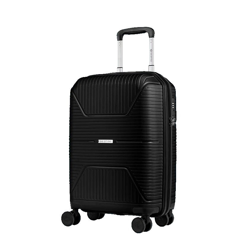Mala de Viagem Bordo 10 kg Polipropileno com Rodas 360° PP Prime - Preto