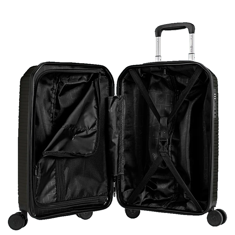 Mala de Viagem Bordo 10 kg Polipropileno com Rodas 360° PP Prime - Preto