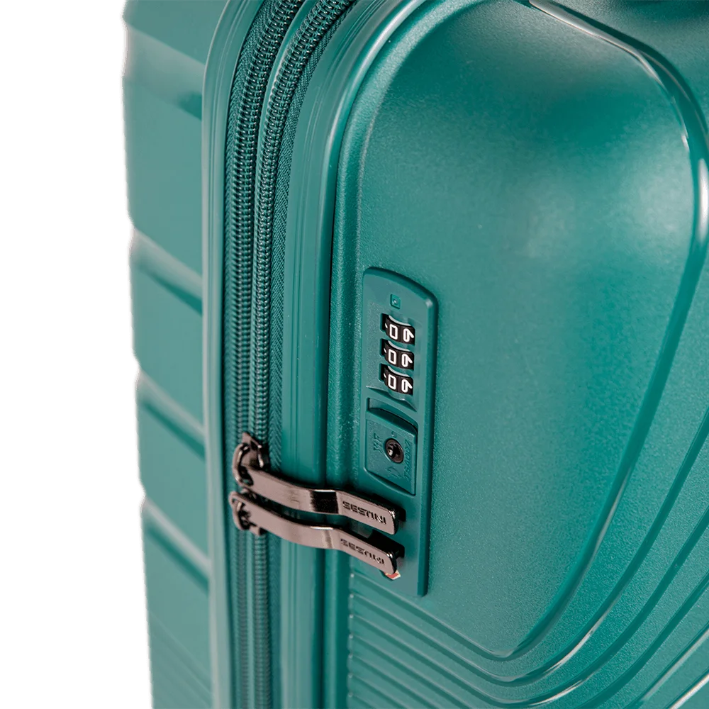 Mala de Viagem Bordo 10 kg Polipropileno com Rodas 360° PP Supreme - Verde