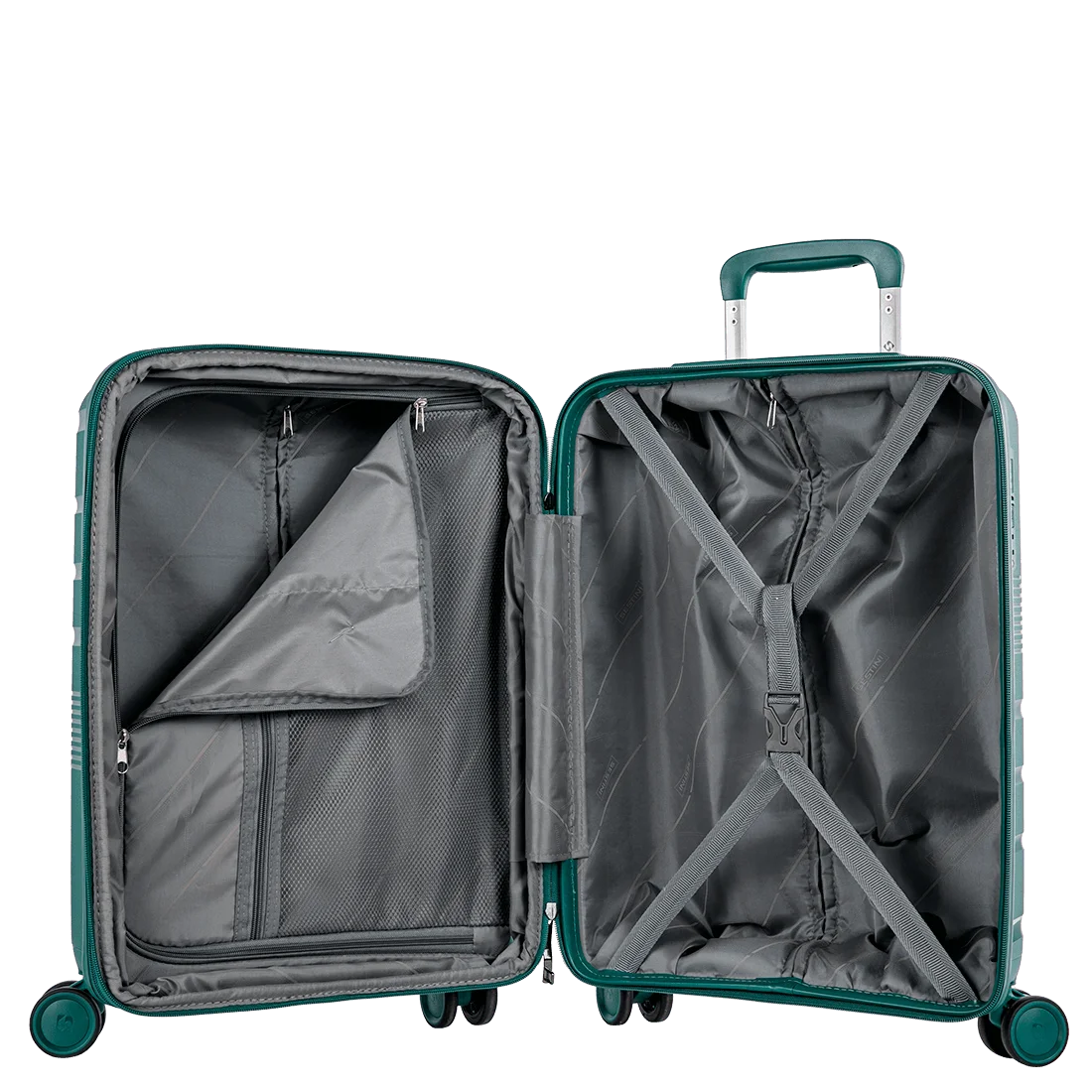 Mala de Viagem Bordo 10 kg Polipropileno com Rodas 360° PP Supreme - Verde