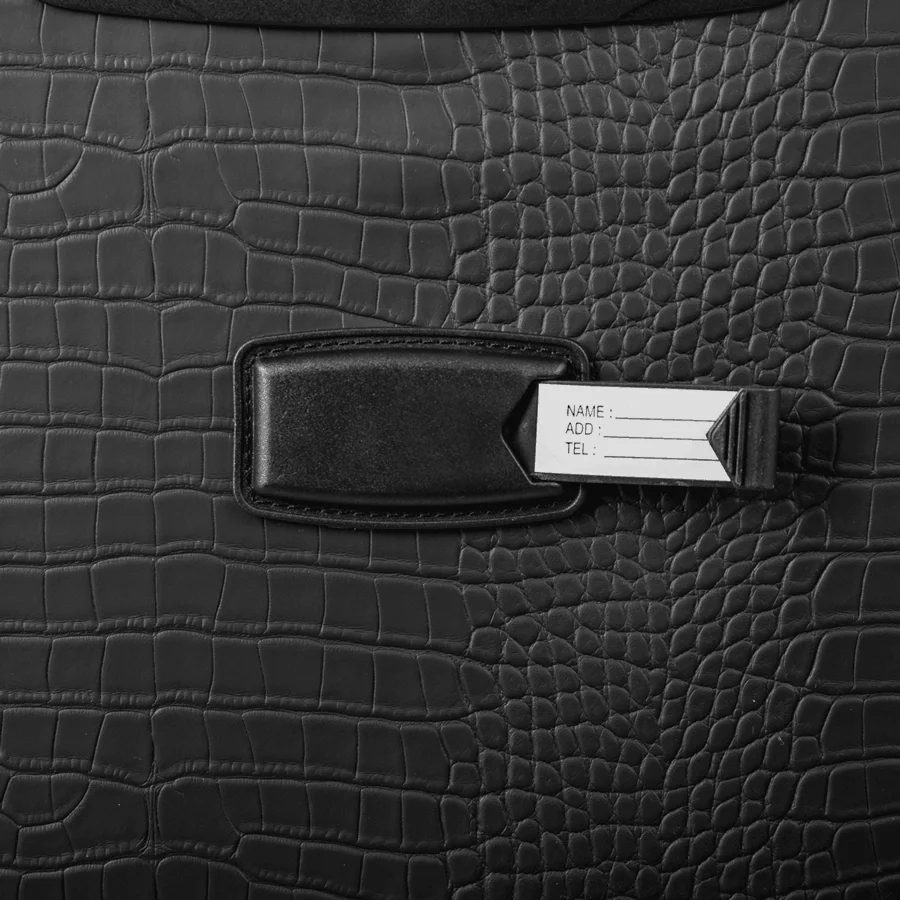 Mala de Viagem Bordo 10 kg Rígida com Rodas 360° Croco 5t - Preto