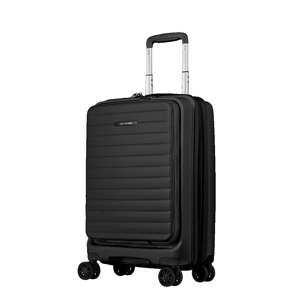 Mala de Viagem Bordo 10 kg em Polipropileno com Rodas 360° PP Duo - Preto