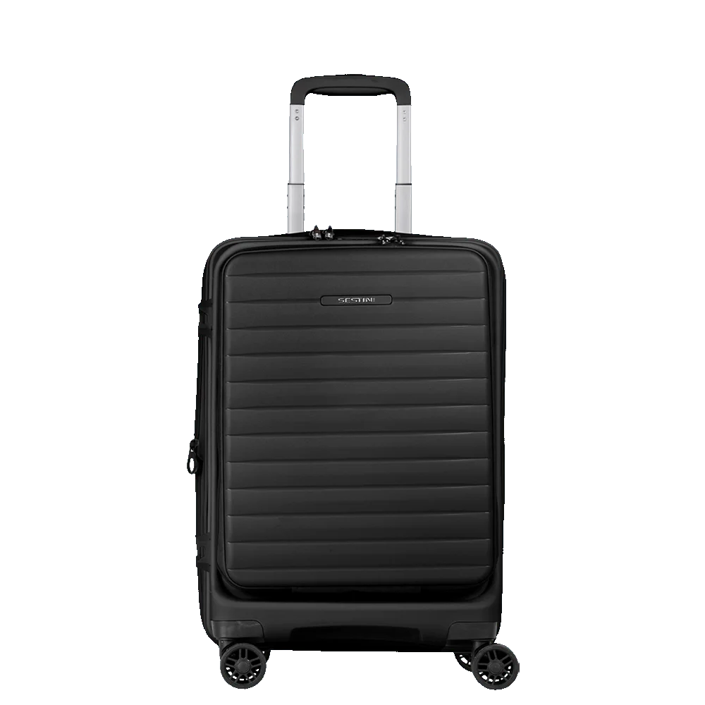 Mala de Viagem Bordo 10 kg em Polipropileno com Rodas 360° PP Duo - Preto