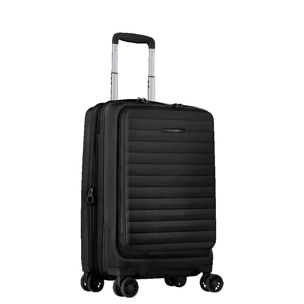Mala de Viagem Bordo 10 kg em Polipropileno com Rodas 360° PP Duo - Preto