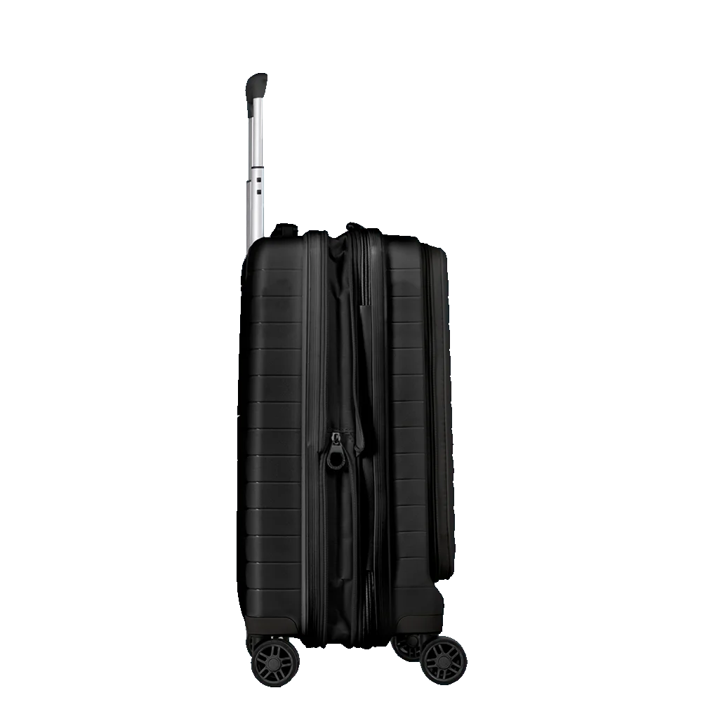 Mala de Viagem Bordo 10 kg em Polipropileno com Rodas 360° PP Duo - Preto