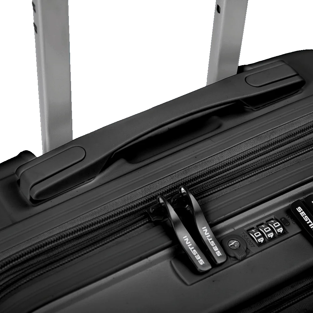 Mala de Viagem Bordo 10 kg em Polipropileno com Rodas 360° PP Duo - Preto