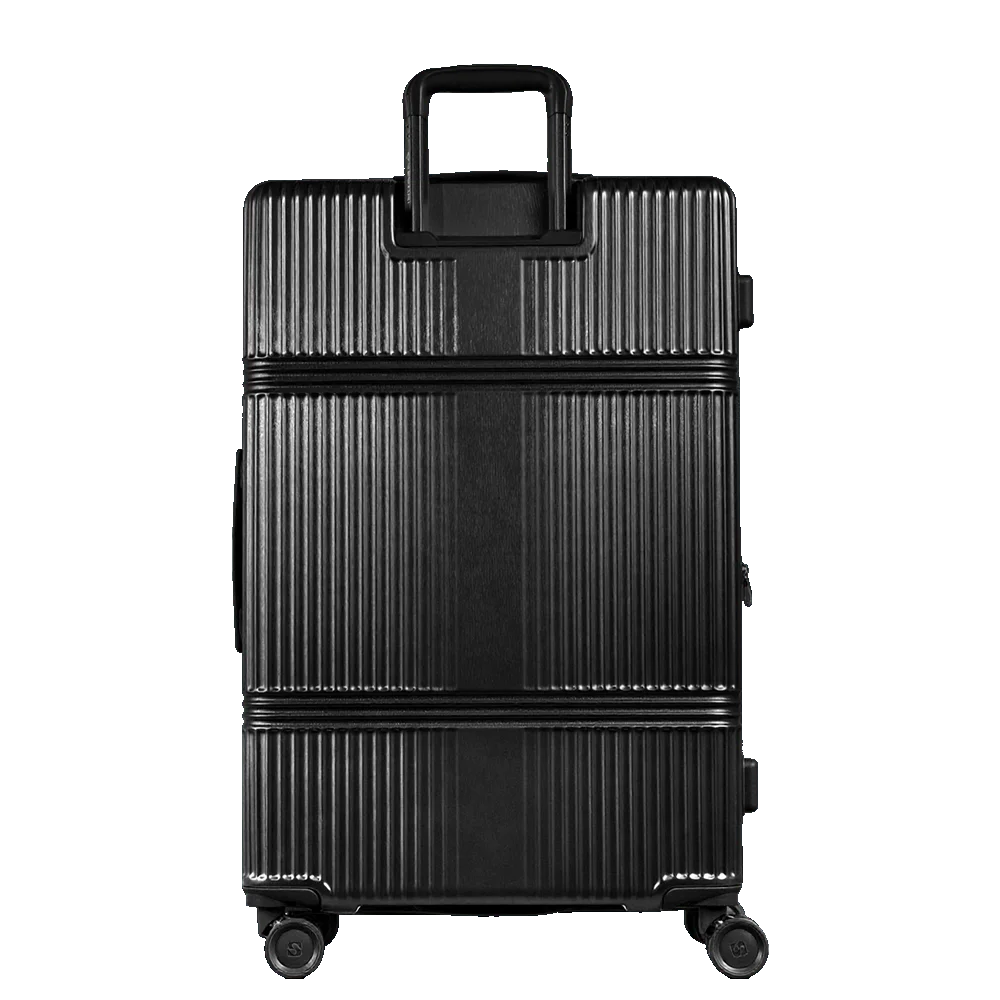 Mala de Viagem Grande 32 kg ABS com Rodas 360° Croma - Preto