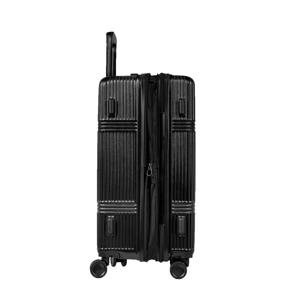 Mala de Viagem Grande 32 kg ABS com Rodas 360° Croma - Preto
