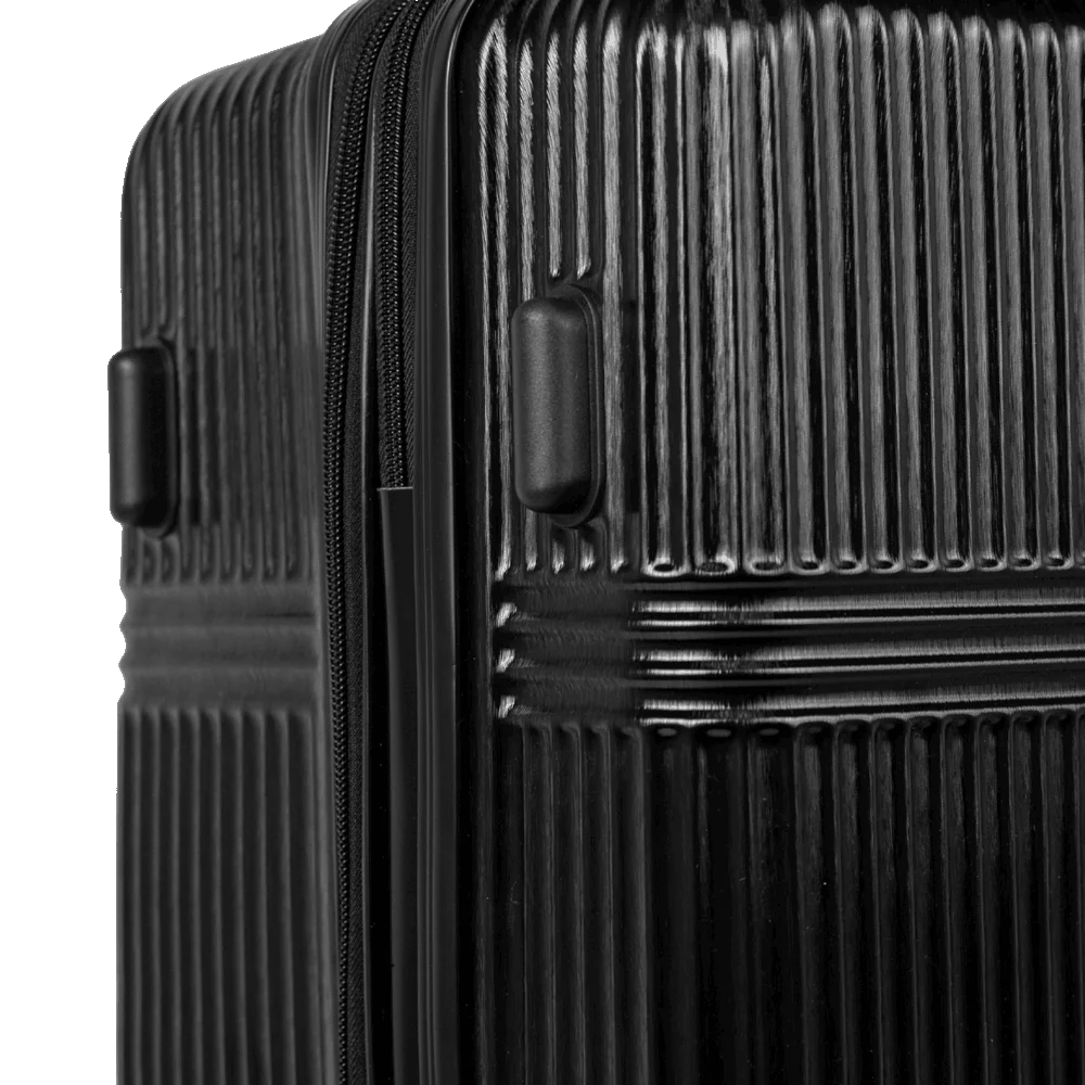 Mala de Viagem Grande 32 kg ABS com Rodas 360° Croma - Preto