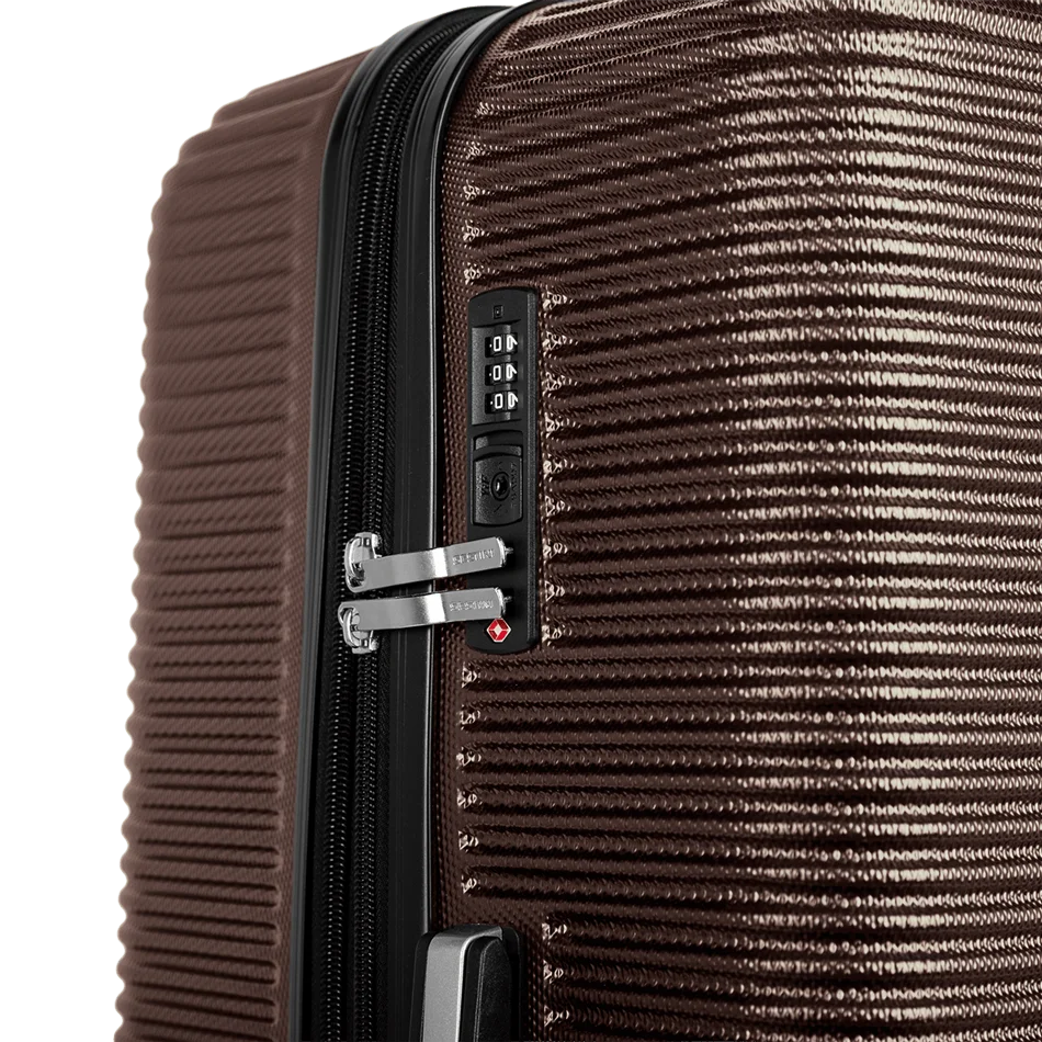 Mala de Viagem Média 23 kg ABS com Rodas 360° 4 All 6t - Bronze