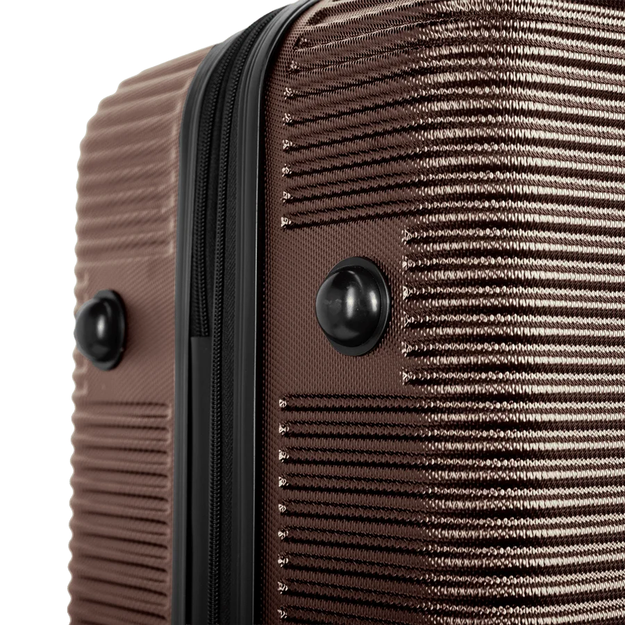 Mala de Viagem Média 23 kg ABS com Rodas 360° 4 All 6t - Bronze