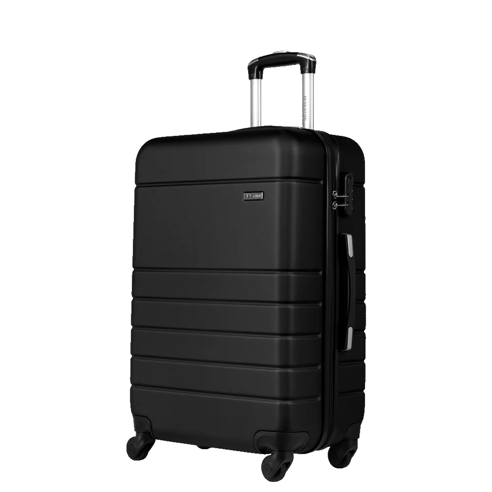 Mala de Viagem Média 23 kg ABS com Rodas 360° Essencial 2 - Preto