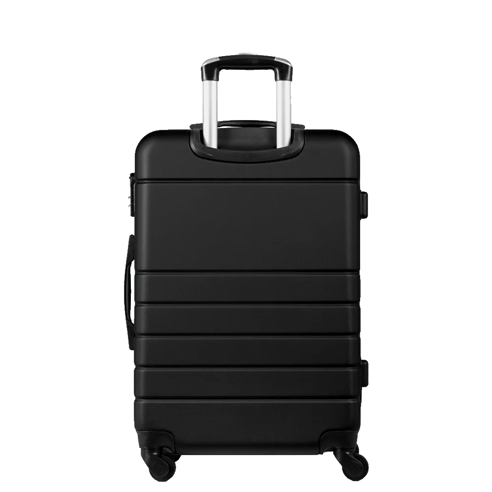 Mala de Viagem Média 23 kg ABS com Rodas 360° Essencial 2 - Preto