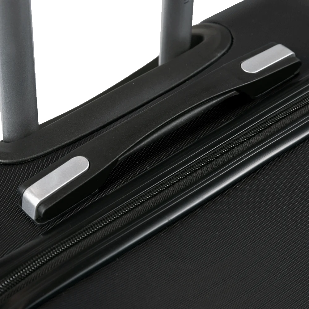 Mala de Viagem Média 23 kg ABS com Rodas 360° Essencial 2 - Preto