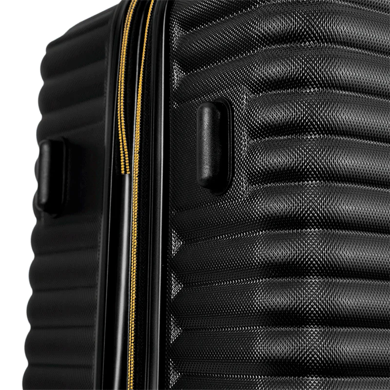 Mala de Viagem Média 23 kg ABS com Rodas 360° Racer - Preto